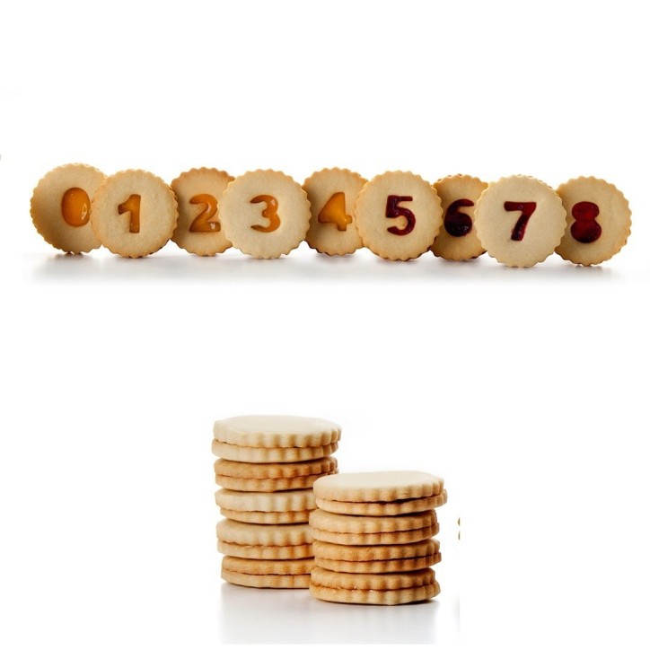 CORTAPASTAS: SET LINZER NUMEROS 9 PIEZAS Ref.794201