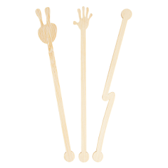 AGITADOR: SURTIDOS 14 CM NATURAL BAMBU 100 Uds. Ref.257.97