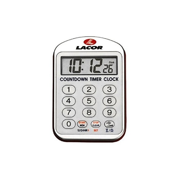 RELOJ DE COCINA CON ALARMA LACOR Ref.60804