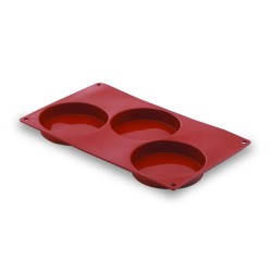 MOLDE SILICONA LACOR: PLANCHA  BASE ESPONJOSA 3 CAVIDADES  Ref.66830