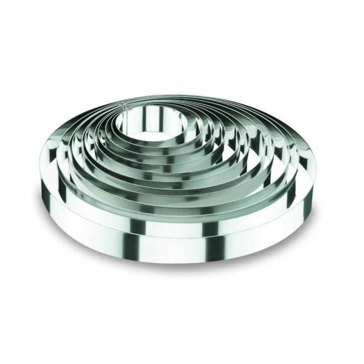 MOLDE ARO INOX: REDONDO   Ø8X6cm. Ref.68608