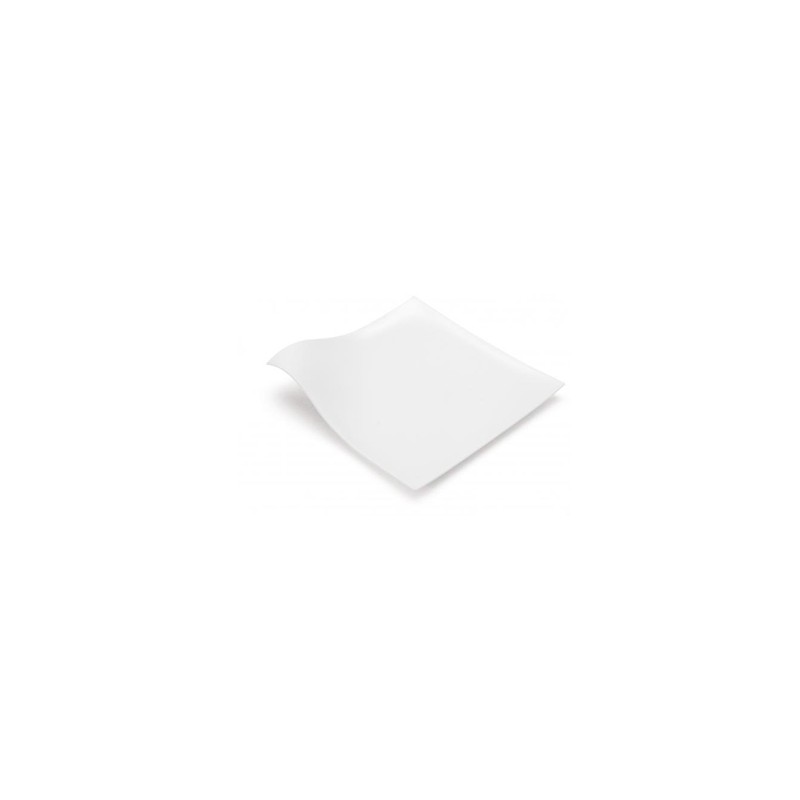 VAJILLA CATERING: WAVE - PLATO INDIVIDUAL PREMIUM - BLANCO - 127X127mm. - (20uni.) - REUTILIZABLE -Ref.01764