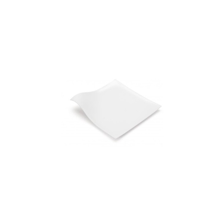 VAJILLA CATERING: WAVE - PLATO INDIVIDUAL PREMIUM - BLANCO - 127X127mm. - (20uni.) - REUTILIZABLE -Ref.01764