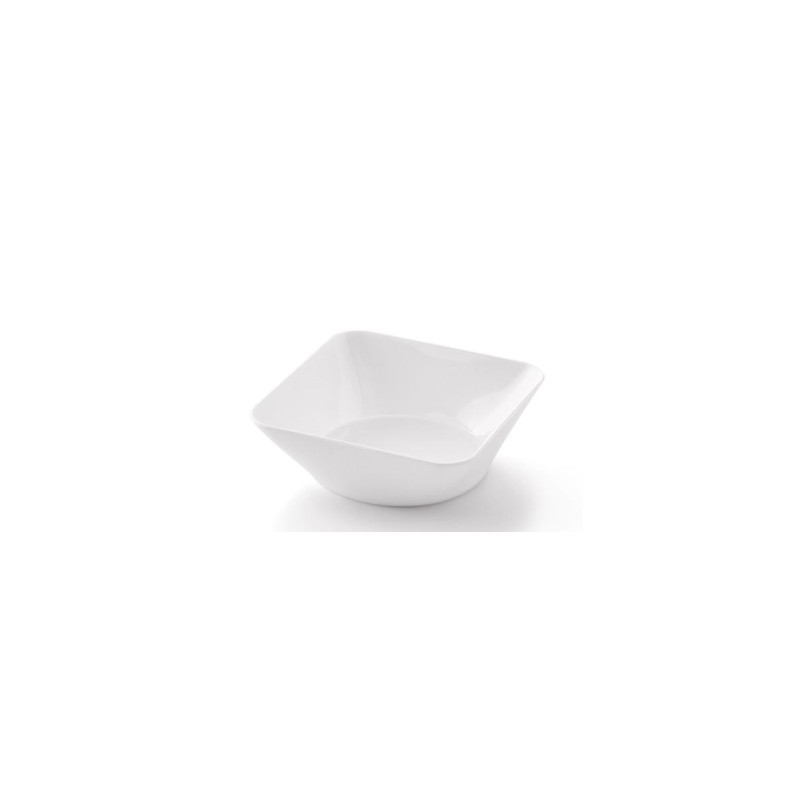 VAJILLA CATERING: WAVE - CUENCO PREMIUM - BLANCO - 107X107XH35mm. - REUTILIZABLE -(20uni.) Ref.01765