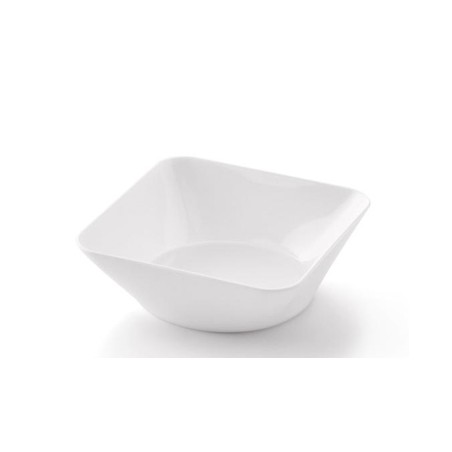 VAJILLA CATERING: WAVE - CUENCO PREMIUM - BLANCO - 107X107XH35mm. - REUTILIZABLE -(20uni.) Ref.01765