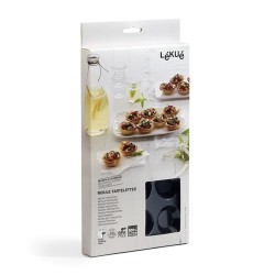 LEKUE: MOLDE GOURMET TARTALETA 15cav. NEGRO Ref.0620515N01M048