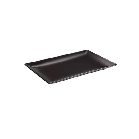 MING II NEGRO MATE: BANDEJA RECTANGULAR 25X15cm. Ref.B2774-2