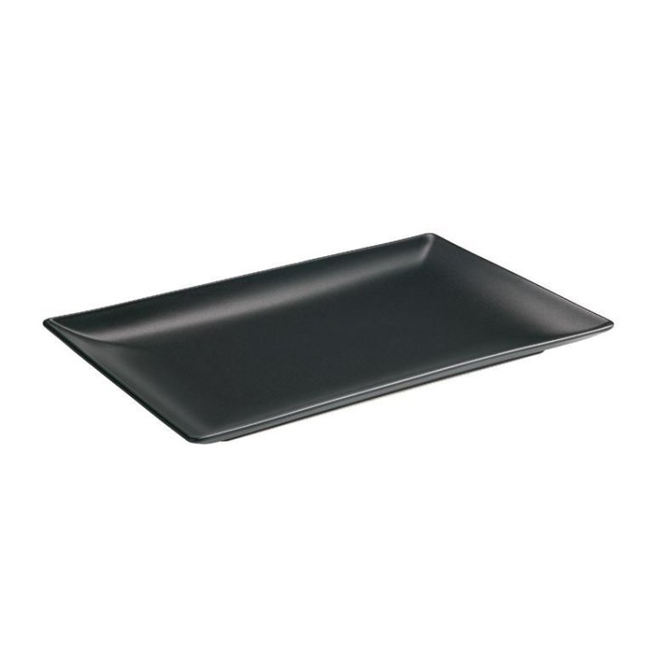 MING II NEGRO MATE: BANDEJA RECTANGULAR 30X20cm.  Ref.B2883