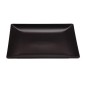 MING II NEGRO MATE: PLATO LLANO 18X18cm. Ref.B2772