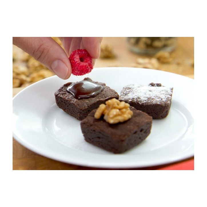 LEKUE: MINI BROWNIES 24cav. ROJO Ref.0216024R01M017