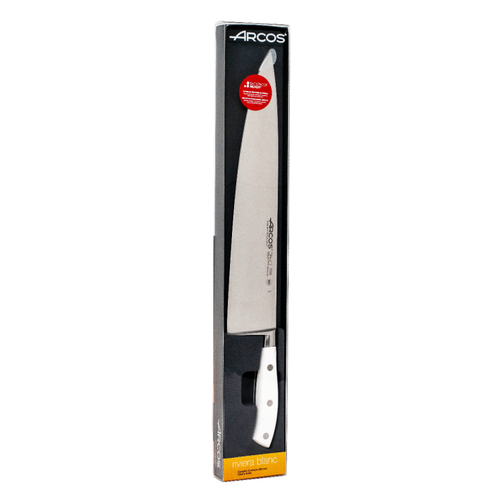 ARCOS SERIE RIVIERA BLANCO: CUCHILLO COCINERO 300mm. FORJADO Ref.233824