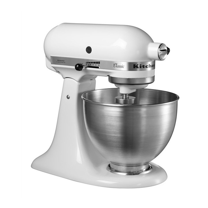 KITCHENAID ROBOT CLASSIC BLANCO CON 4 ACCESORIOS Ref.5K45SS