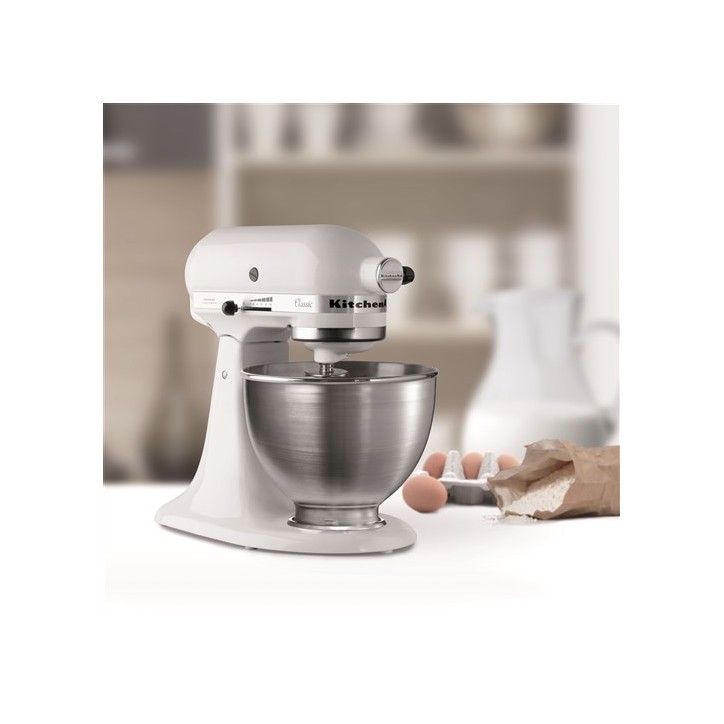 KITCHENAID ROBOT CLASSIC BLANCO CON 4 ACCESORIOS Ref.5K45SS