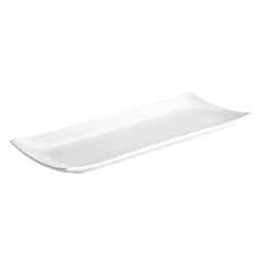 DONG: BANDEJA DE PORCELANA BLANCA 38X15Cm. Ref.B2503