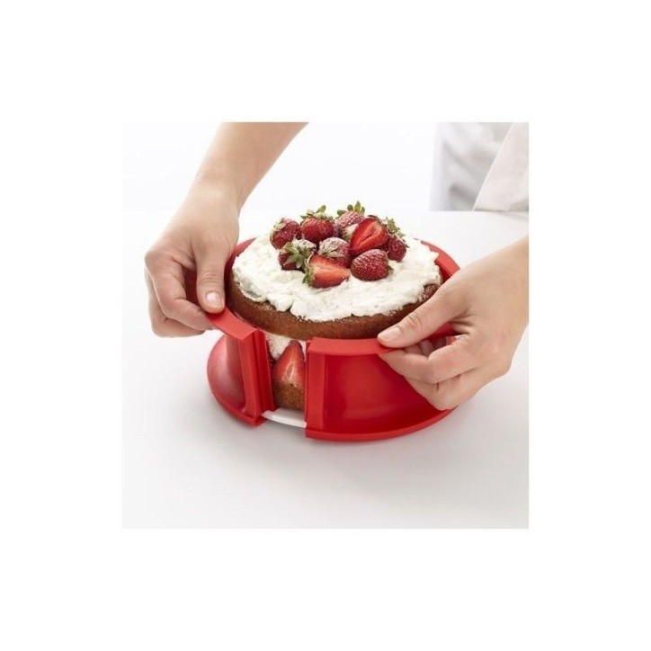 LEKUE: MOLDE SILICONA DESMONTABLE Ø23cm. CON PLATO CERAMICO Ref.2412323R011M017