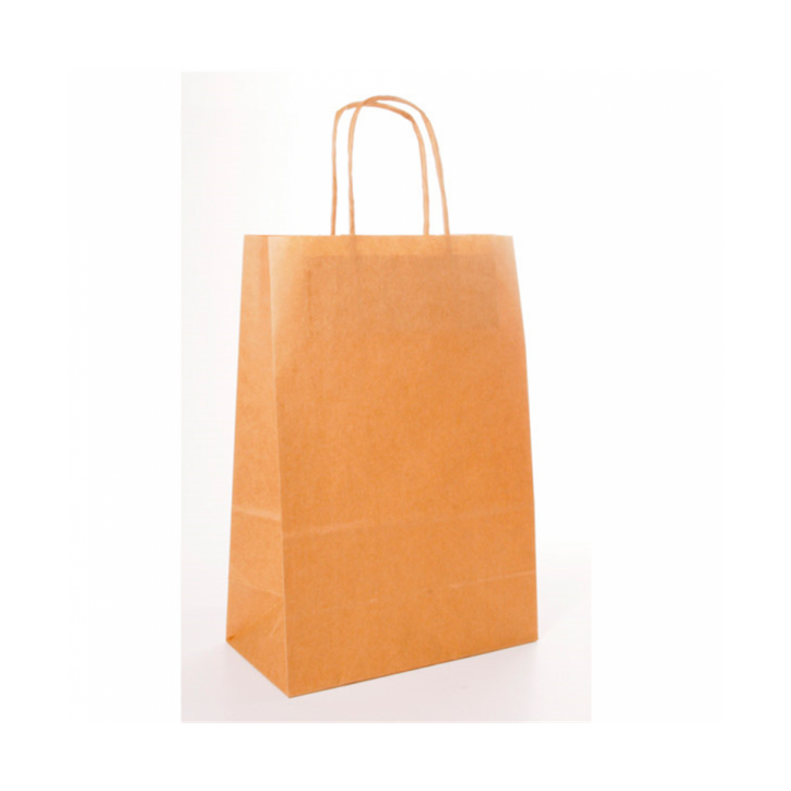 BOLSAS PAPEL: ASAS 32 16X31 MARRON KRAFT (250uni) Ref.109.23