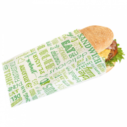 BOLSAS PAPEL: HAMBURGUESA PAPEL ANTIGRASA 12 7X18cm. (500Uds.) Ref.229.29