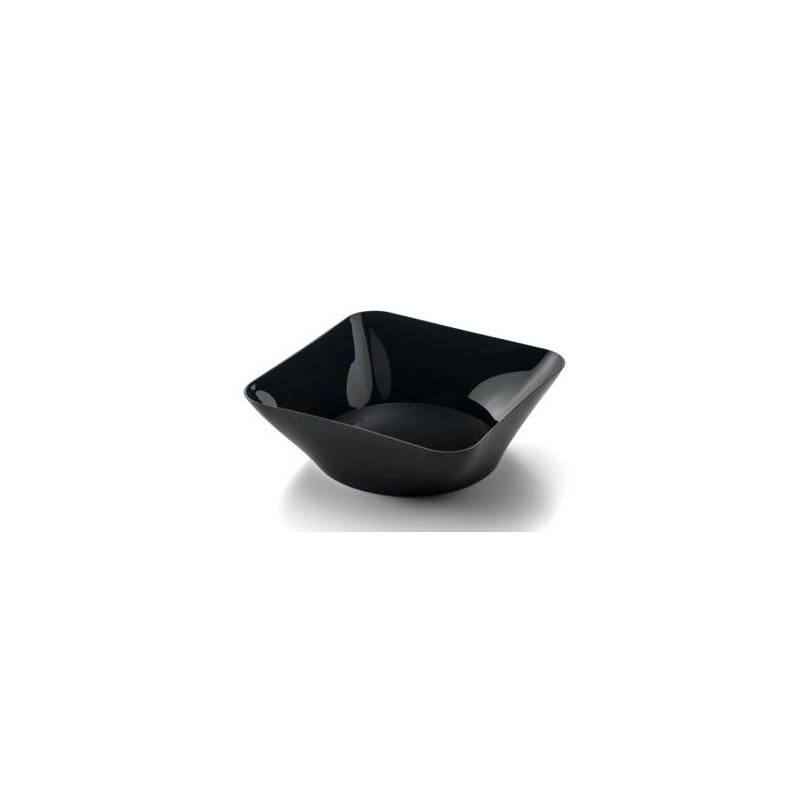 VAJILLA CATERING ARAVEN: CUENCO HONDO DEGUSTACION 9cl. 70X70XH17mm. NEGRO (25uni.) Ref.41763