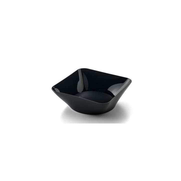 VAJILLA CATERING ARAVEN: CUENCO HONDO DEGUSTACION 9cl. 70X70XH17mm. NEGRO (25uni.) Ref.41763