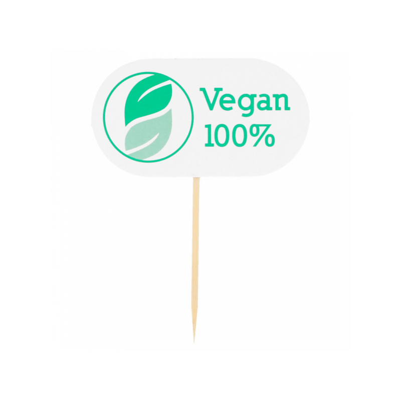 MARCADOR INFORMATIVO VEGANO 8cm. (100uds.) Ref.222.57