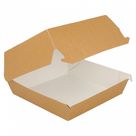 ECOLINE CARTON: HAMBURGUESA CAJA KRAFT 150X160X75mm (150 uds.) Ref.ERPAMU000158