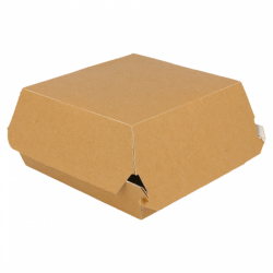 ECOLINE CARTON: HAMBURGUESA CAJA KRAFT 150X160X75mm (150 uds.) Ref.ERPAMU000158