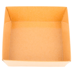 ECOLINE CARTON: BARQUILLAS 10 5x10 5xh3 5cm. NATURAL KRAFT 50 Uds. Ref.224.85