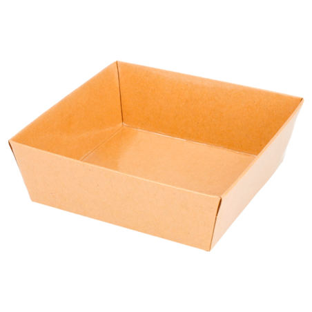 ECOLINE CARTON: BARQUILLAS 14x13xh3 5cm. NATURAL KRAFT 50 Uds. Ref.224.87