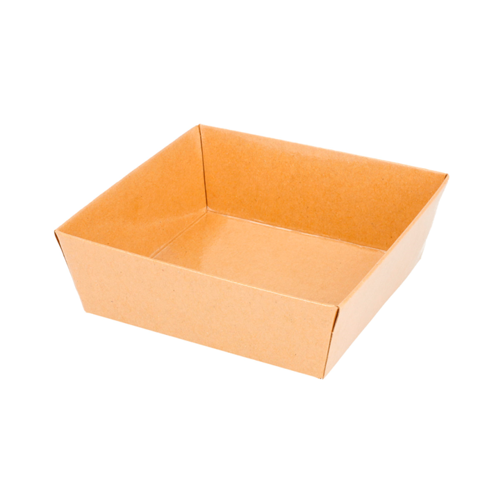 ECOLINE CARTON: BARQUILLAS 14x13xh3 5cm. NATURAL KRAFT 50 Uds. Ref.224.87