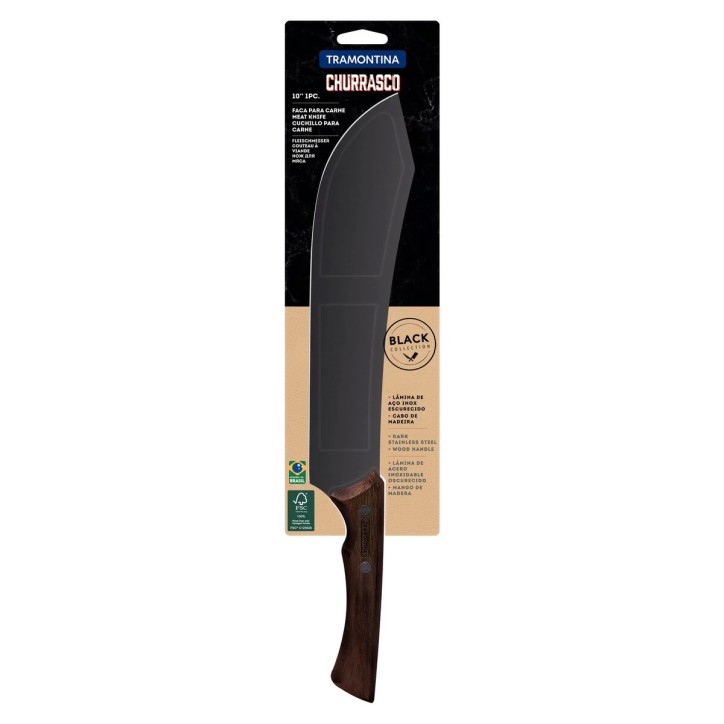 TRAMONTINA BLACK COLLECTION: CUCHILLO CARNE 25cm. Ref.22844110