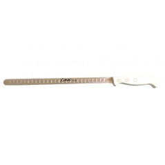 CUCHILLO ALDEA: JAMONERO PRO SUPER LIGERO ALVEOLADO PUNTA REDONDEADA BLANCO 27 5cm. Ref.695-BCO