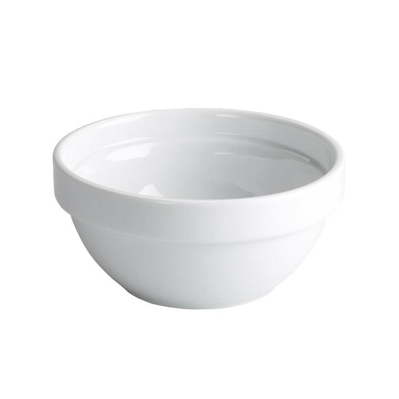 BOL COLECTIVO APILABLE DE PORCELANA 370cc. Ø13Xh6cm. Ref.B2433R