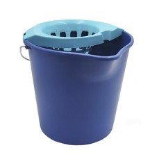 CUBO FREGONA REDONDO PRO 12 L   ESCURRIDOR AZUL Ref.04801