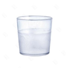 POLICARBONATO AMC: VASO 170cc  TRANSPARENTE 70X70mm. Ref.10012010000