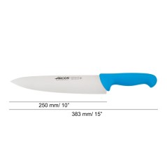 ARCOS: CUCHILLO COCINERO AZUL 250mm. Ref.292223