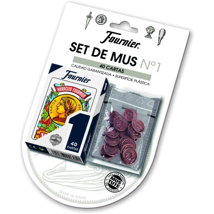 FOURNIER: SET DE MUS 40 CARTAS   20 AMARRACOS Ref.F24792-10023403