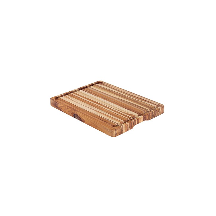 TABLA DE CORTE PREMIUM: MADERA DE TECA MOD.LINEAS 50X38Xh4cm. Ref.13089351