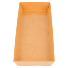 ECOLINE CARTON: BARQUILLAS 19x8 5xh3 5cm. NATURAL KRAFT 50 Uds. Ref.224.90