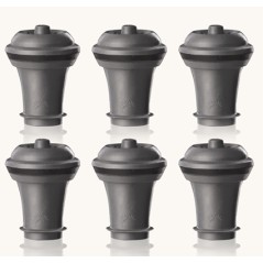 VACUVIN: TAPONES DE VACIO GRIS (Set 6 Uds.) Ref.0886360