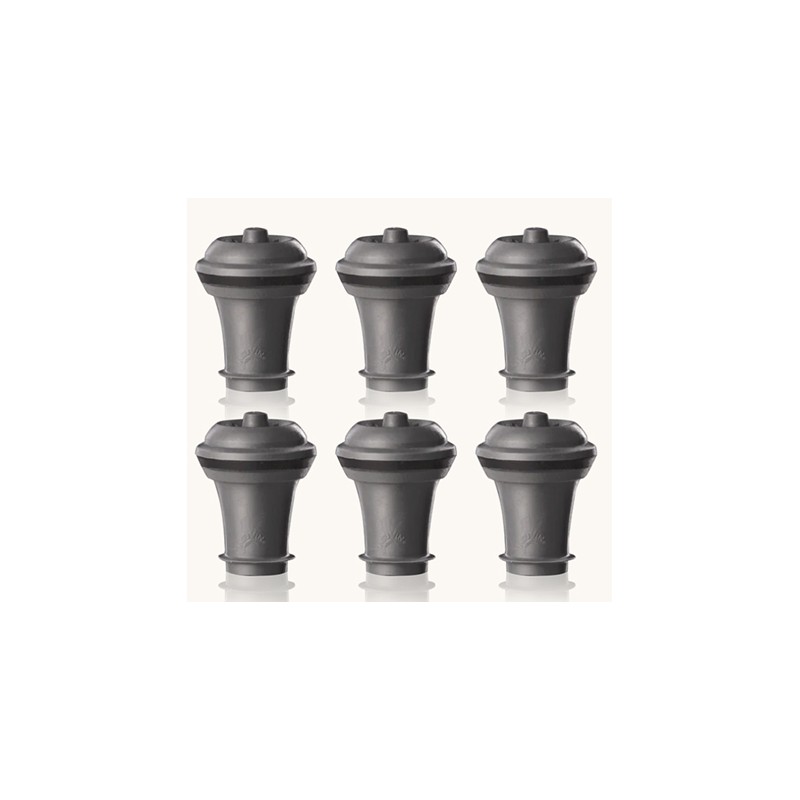 VACUVIN: TAPONES DE VACIO GRIS (Set 6 Uds.) Ref.0886360