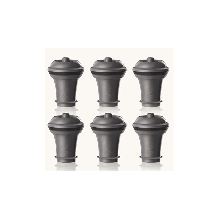 VACUVIN: TAPONES DE VACIO GRIS (Set 6 Uds.) Ref.0886360 VACUVIN: TAPONES DE VACIO GRIS (Set 6 Uds.) Ref.0886360