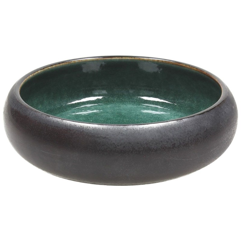 PLATO GRAN CHEF: ELIPSE PLATO CUENCO NEGRO Y VERDE Ø20cm. Ref.EP104208094