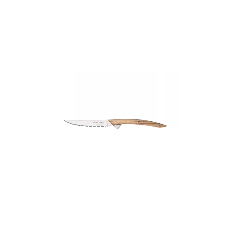 ETERNUM: CUCHILLO DE CARNE VERTICAL - MADERA DE OLIVO - 240mm. - Ref.778-O