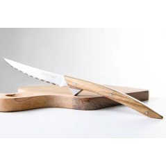 ETERNUM: CUCHILLO DE CARNE VERTICAL - MADERA DE OLIVO - 240mm. - Ref.778-O