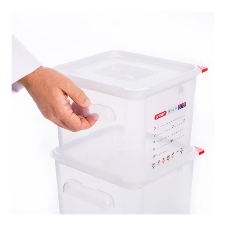 ARAVEN: CONTENEDOR HERMETICO CUADRADO 22Ltrs. Ref.11857 ARAVEN: CONTENEDOR HERMETICO CUADRADO 22Ltrs. Ref.11857