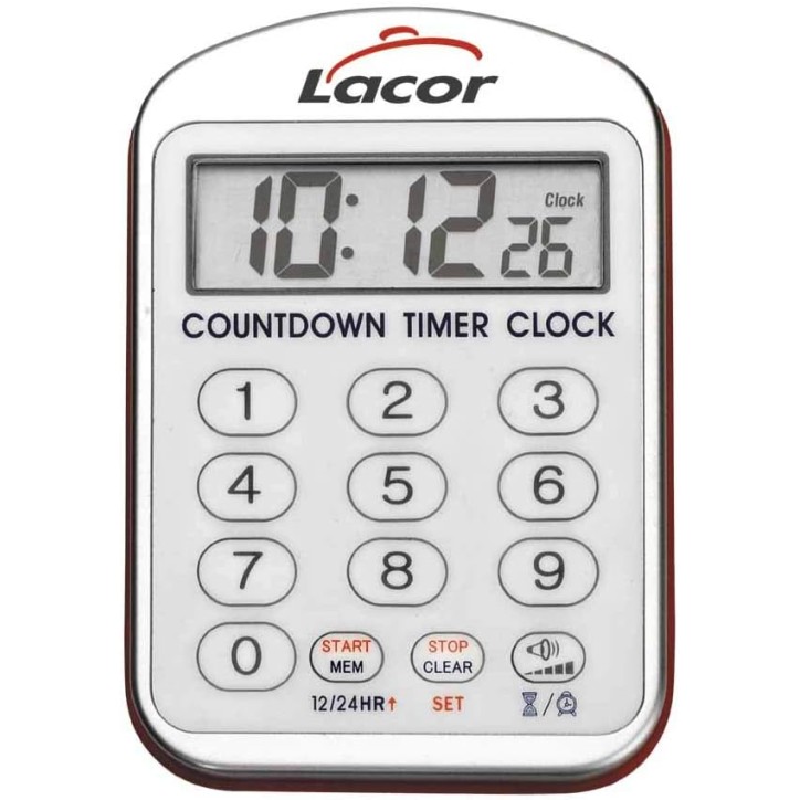 TEMPORIZADOR: RELOJ DE COCINA CON ALARMA LACOR Ref.60804 TEMPORIZADOR: RELOJ DE COCINA CON ALARMA LACOR Ref.60804