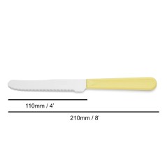 ARCOS: CUCHILLO CHULETERO - Mango Polipropileno - AMARILLO - Ref.802900