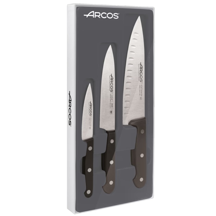 SERIE UNIVERSAL ARCOS: SET DE 3 CUCHILLOS DE COCINA Ref.807410 SERIE UNIVERSAL ARCOS: SET DE 3 CUCHILLOS DE COCINA Ref.807410