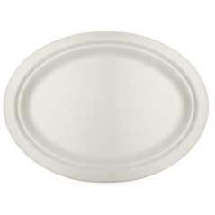 ECOLINE CANA DE AZUCAR: BANDEJA OVAL 26X19Xh2cm. (50uds) Ref.PLPABI000010