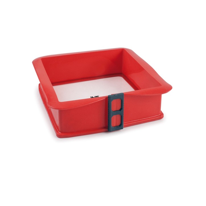 MOLDE SILICONA IBILI: DESMONTABLE 25X25Xh7 5cm. - ROJO - Ref.875800 MOLDE SILICONA IBILI: DESMONTABLE 25X25Xh7 5cm. - ROJO - Ref.875800